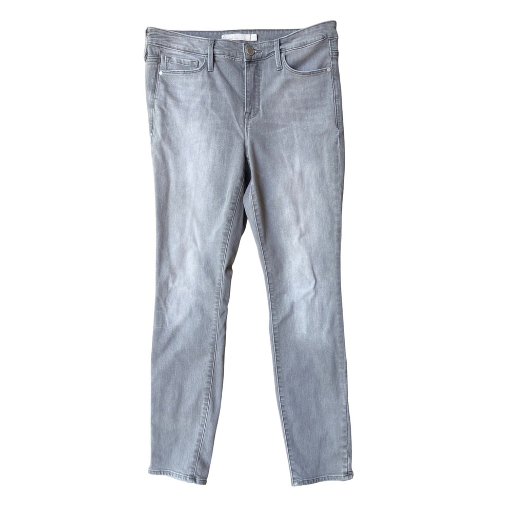Athleta‎ Sculptek Skinny Jeans Womens 8 Light Grey Stretch Denim Pants 5-Pocket